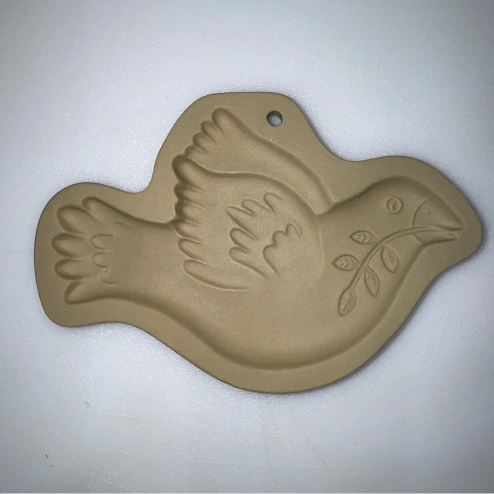 Brown Bag Cookie Art Peace Dove Mold 1993 Hill Design Bird Olive Branch
